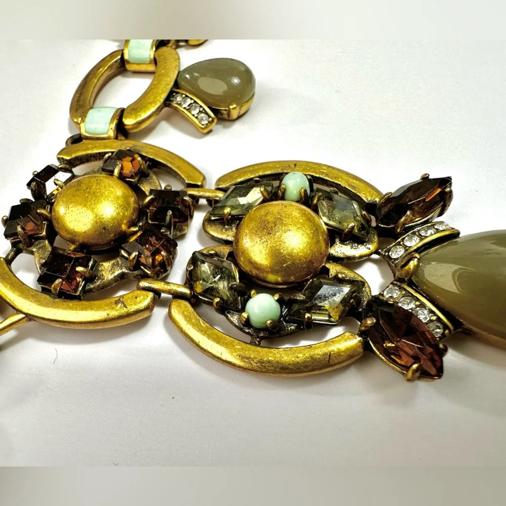 💚Stella & Dot “Livvy” Statement Necklace *with wear* - Picture 10 of 12